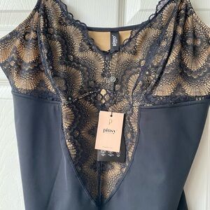 Pinsy Black Lace Bodysuit